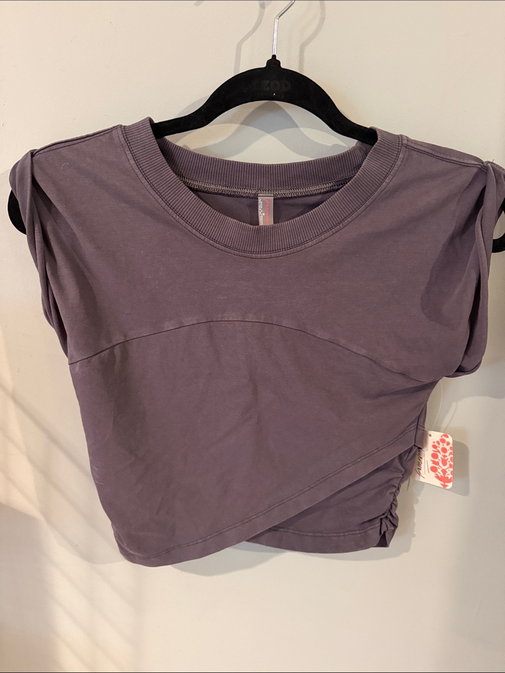 Free People Movement Shadow Combo Motif Crop Tee NWT XS - Picture 3 of 5
